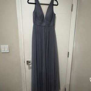 BHLDN Charcoal Maxi Dress